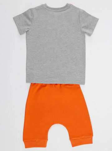 Denokids 2tlg. Outfit "Roar Tiger" in Grau/ Orange