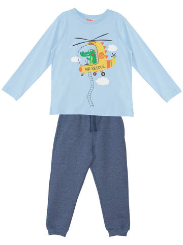 Denokids 2tlg. Outfit "Helicopter" in Blau