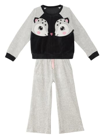 Denokids 2tlg. Outfit "Twin Gazelle" in Grau/ Dunkelblau