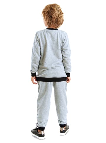 Denokids 2-delige outfit "Croco" grijs