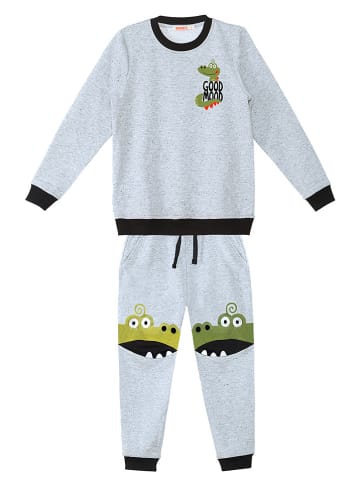 Denokids 2tlg. Outfit "Croco" in Grau