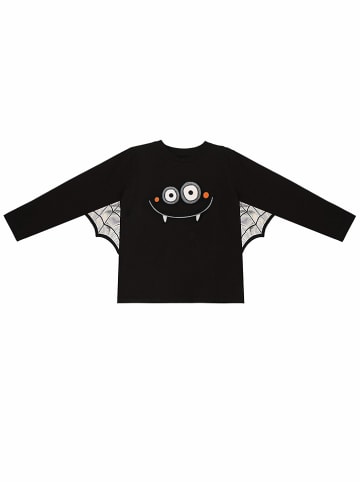 Denokids Longsleeve "Halloween Face" zwart