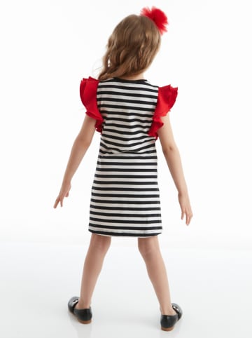 Denokids Kleid "Ladybug" in Schwarz/ Weiß/ Rot