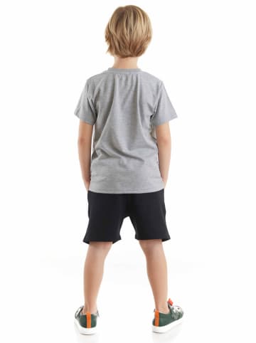 Denokids 2-delige outfit "Pirate Croco" grijs/zwart