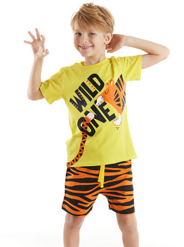 Denokids 2tlg. Outfit "Wild One" in Gelb/ Orange