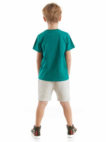 Denokids 2-delige outfit "Koala on Tie" groen/grijs