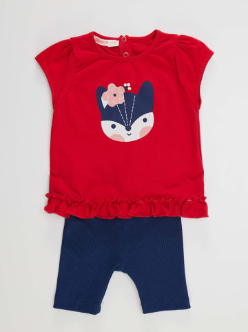 Denokids 2tlg. Outfit "Red Fox" in Rot/ Dunkelblau