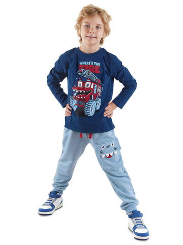 Denokids 2tlg. Outfit "Monster" in Blau