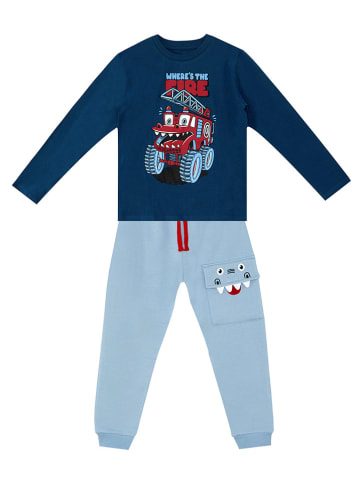 Denokids 2tlg. Outfit "Monster" in Blau