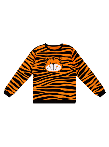 Denokids Sweatshirt "Cute Tiger" oranje