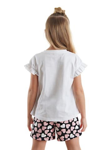 Denokids 2-delige outfit "Sweet Owl" wit/meerkleurig