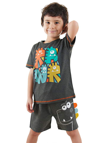 Denokids 2tlg. Outfit "Rawr Dino" in Grau