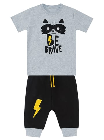 Denokids 2-częściowy zestaw "Brave Boy" w kolorze szaro-czarnym