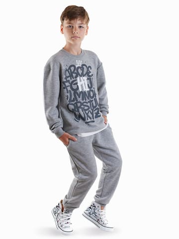 Denokids 2-delige outfit grijs