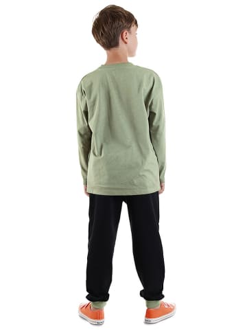 Denokids 2-delige outfit donkerblauw/kaki