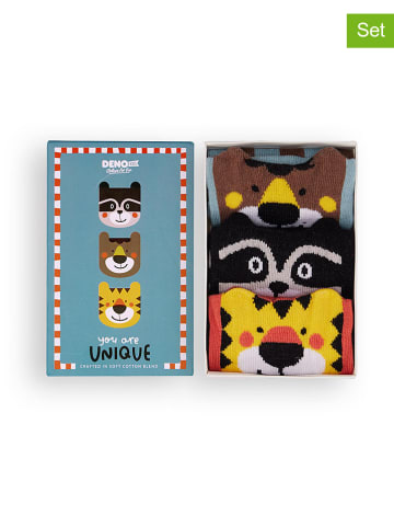 Denokids Skarpety (3 pary) ze wzorem