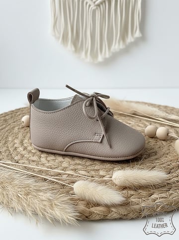 Denokids Leder-Lauflernschuhe in Beige