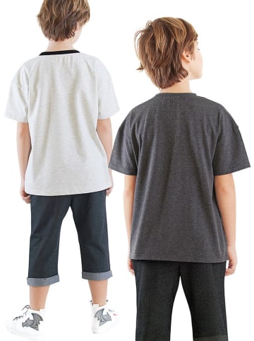 Denokids Koszulki (2 szt.) w kolorze antracytowo-szarym