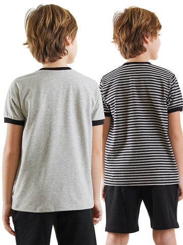 Denokids 2-delige set: shirts grijs