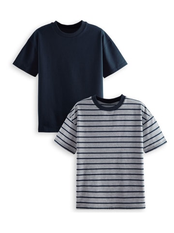 Denokids 2er-Set: Shirts in Dunkelblau/ Grau