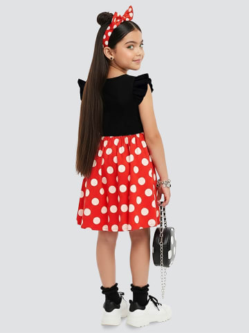 Denokids Jurk zwart/rood