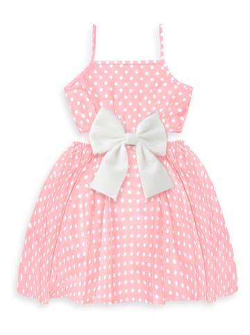 Denokids Kleid in Rosa/ Weiß