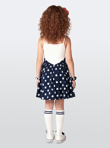 Denokids Kleid in Weiß/ Dunkelblau