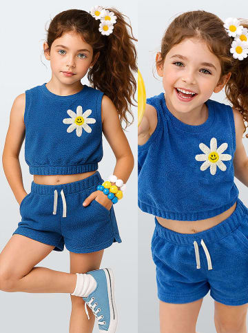 Denokids 2-delige outfit blauw