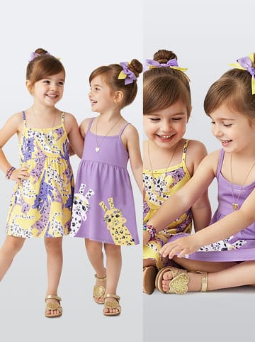 Denokids 2-delige set: jurken geel