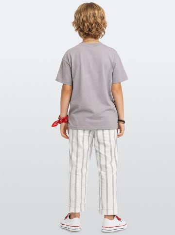 Denokids 2tlg. Outfit in Grau/ Weiß