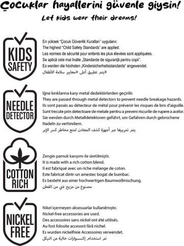 Denokids Sukienka w kolorze niebiesko-białym