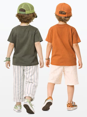 Denokids 2er-Set: Shirts in Khaki/ Orange
