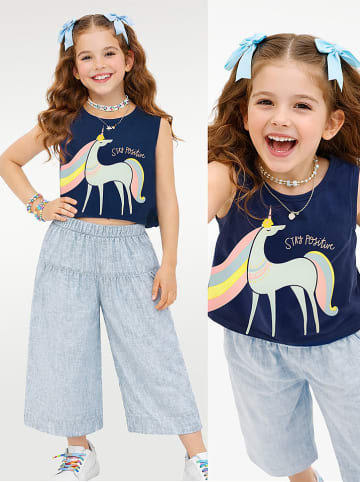 Denokids 2tlg. Outfit in Dunkelblau/ Hellblau