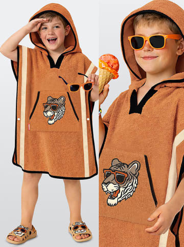 Denokids Badeponcho in Orange