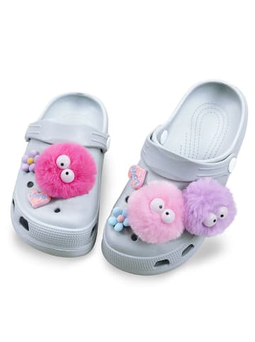 Denokids Klapki w kolorze szarym
