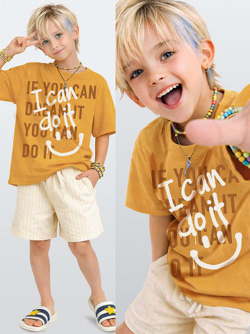 Denokids 2tlg. Outfit in Gelb/ Creme