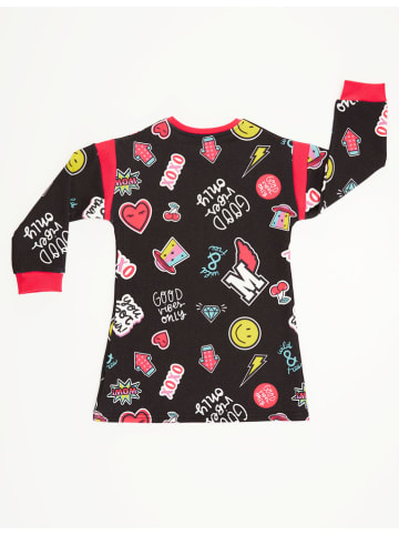 Denokids Jurk "Good Vibes" zwart/meerkleurig