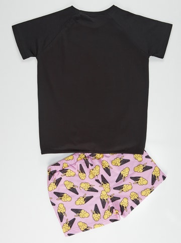 Denokids 2-delige outfit "Dream Cream" zwart/lichtroze