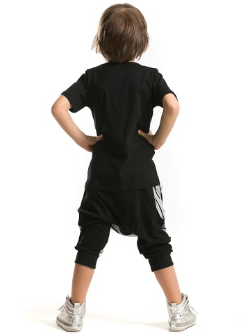 Denokids 2-delige outfit "DD" zwart/grijs
