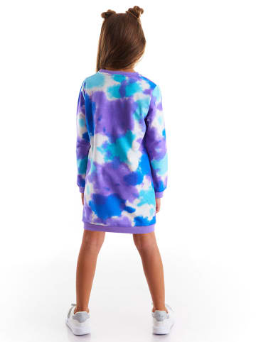 Denokids Sweatkleid "Tie-Dye" in Blau/ Lila