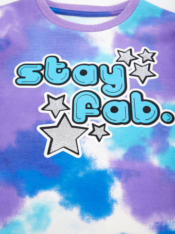 Denokids Sweatkleid "Tie-Dye" in Blau/ Lila