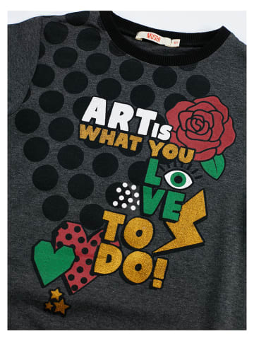Denokids Kleid "Art Love" in Anthrazit