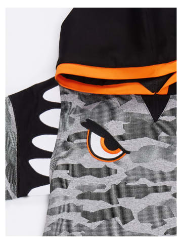 Denokids Bluza "Monster" w kolorze czarno-szarym