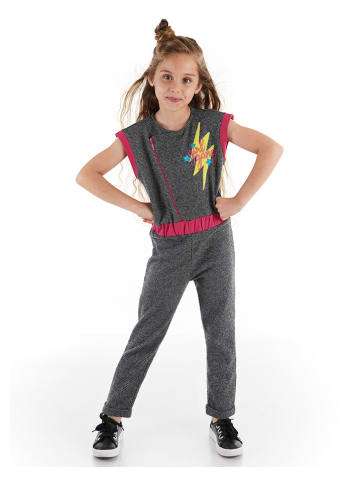 Denokids Jumpsuit "Girl Gang" in Grau
