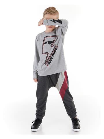 Denokids 2tlg. Outfit "Thunder" in Grau/ Anthrazit