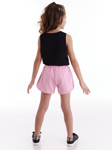 Denokids 2tlg. Outfit "Rock Life" in Schwarz/ Rosa