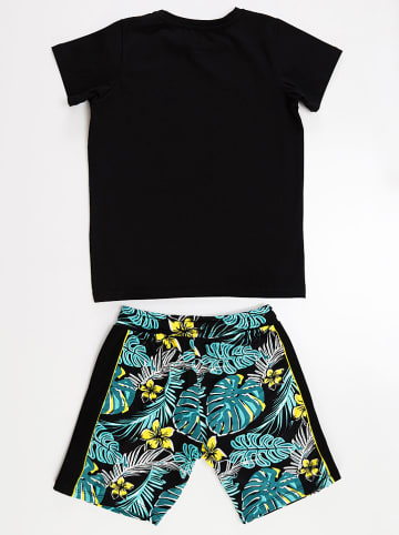 Denokids 2tlg. Outfit "Hawaii" in Schwarz/ Blau