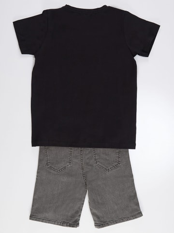 Denokids 2tlg. Outfit in Schwarz/ Grau