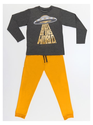 Denokids 2tlg. Outfit "UFO" in Khaki/ Gelb