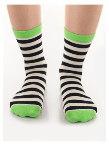Denokids 2er-Set: Socken "Pirates" in Schwarz/ Grün